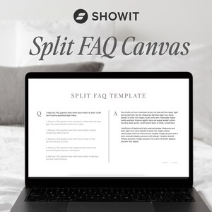 FAQ Showit Canvas Template, Premium Showit Website Template, FAQ Add-On Canvas, Showit Template Photographer, Designer, Videographer, Coach image 8