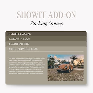 Showit Website Add-On Template Stacking Canvas, Premium Showit Website, FAQ, Template for, Designer, Photographer Modern Website, Business