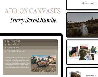 Showit Website Template: Sticky Scroll Canvas Add-Ons