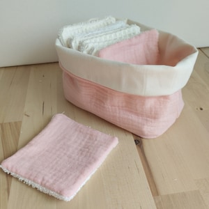 洗えるワイプ/コットンパッド用のバスケット