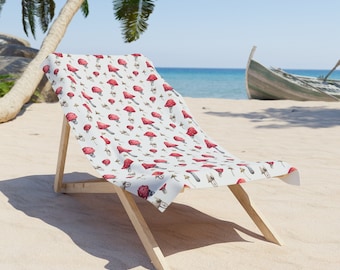 Cottage Core Mushroom Beach Towel