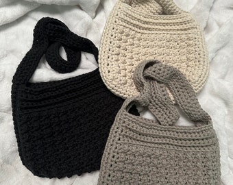Summer Bucket Bag, Handmade, Crochet, Shoulder Bag