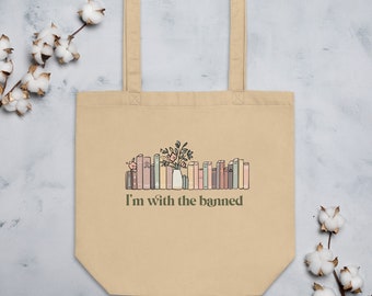 I'm with the banned tote, banned books, bookish tote