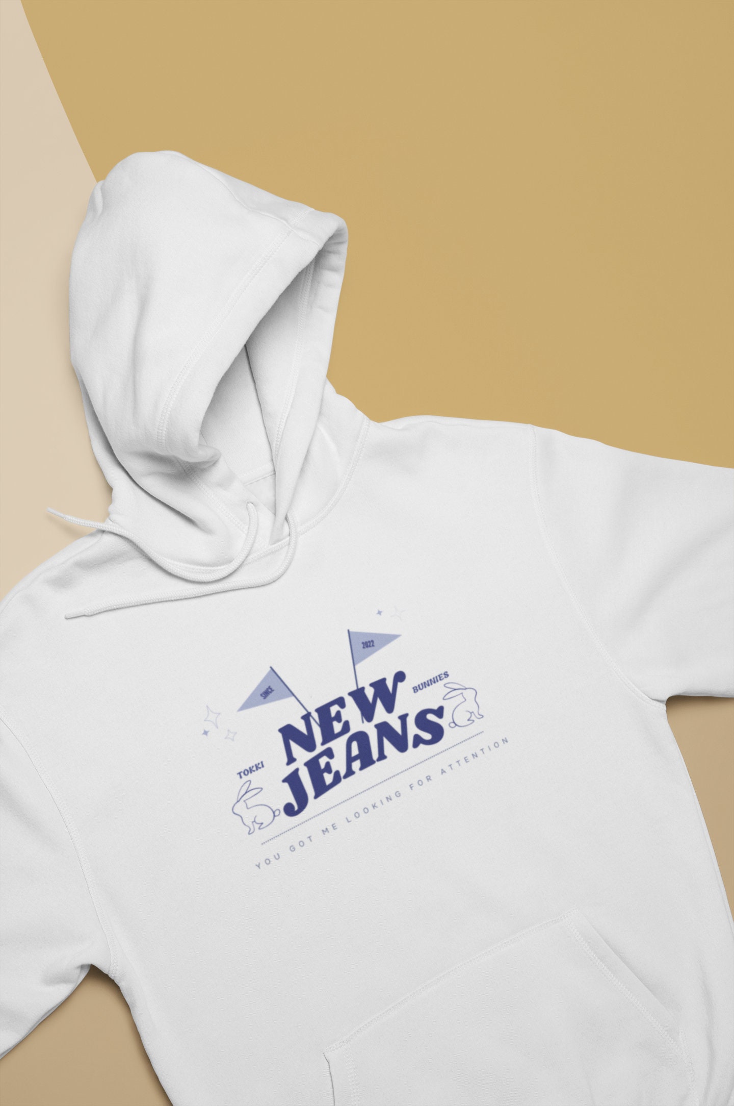 NewJeans TOKKI TEE (WHITE) Tシャツ NJZ T-shirt | Kpop Shirt | Newjeans | Bunnies Merch | Unisex
