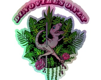 Dino Vibes Only Sticker für glänzende Tänzerinnen