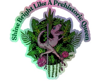 pinker Dino Sticker