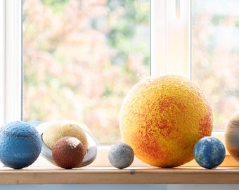 星付き太陽系吊り下げモデル、太陽と惑星のモビール、宇宙の保育園