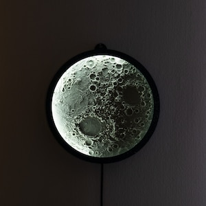 Moon night light | textured moon | moon wall decor | wall accessory | wall lamp | led moon lamp | wall decoration | children's night lamp