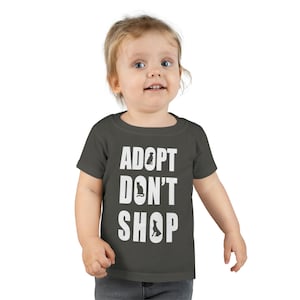 Adopt Don't Shop Toddler Shirt, Animal Rescue Tee, Save the Animals, Cat & Dog Shirt, Animal Lover Shirt, Dog Mom Shirt, Rescue Shirt