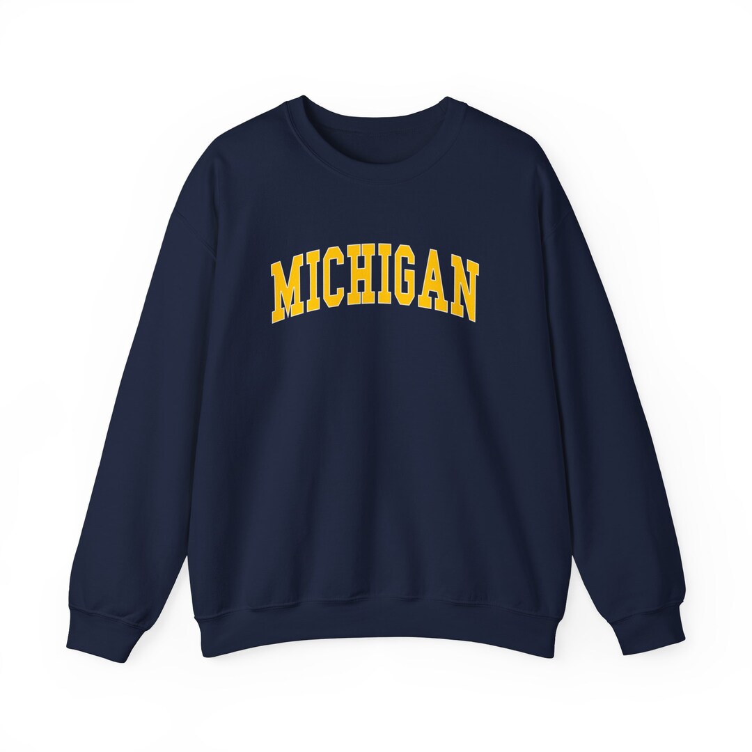 Retro Michigan Sweatshirt, Vintage Michigan Sweatshirt, Michigan