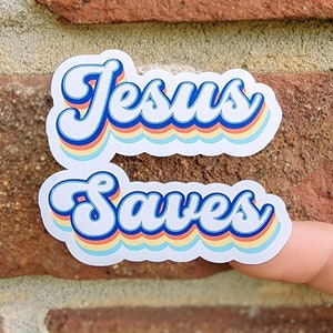 Jesus Saves Sticker