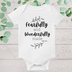 Fearfully and Wonderfully Made Onesie