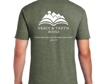 Grace and Truth Books Shirt (design on back)