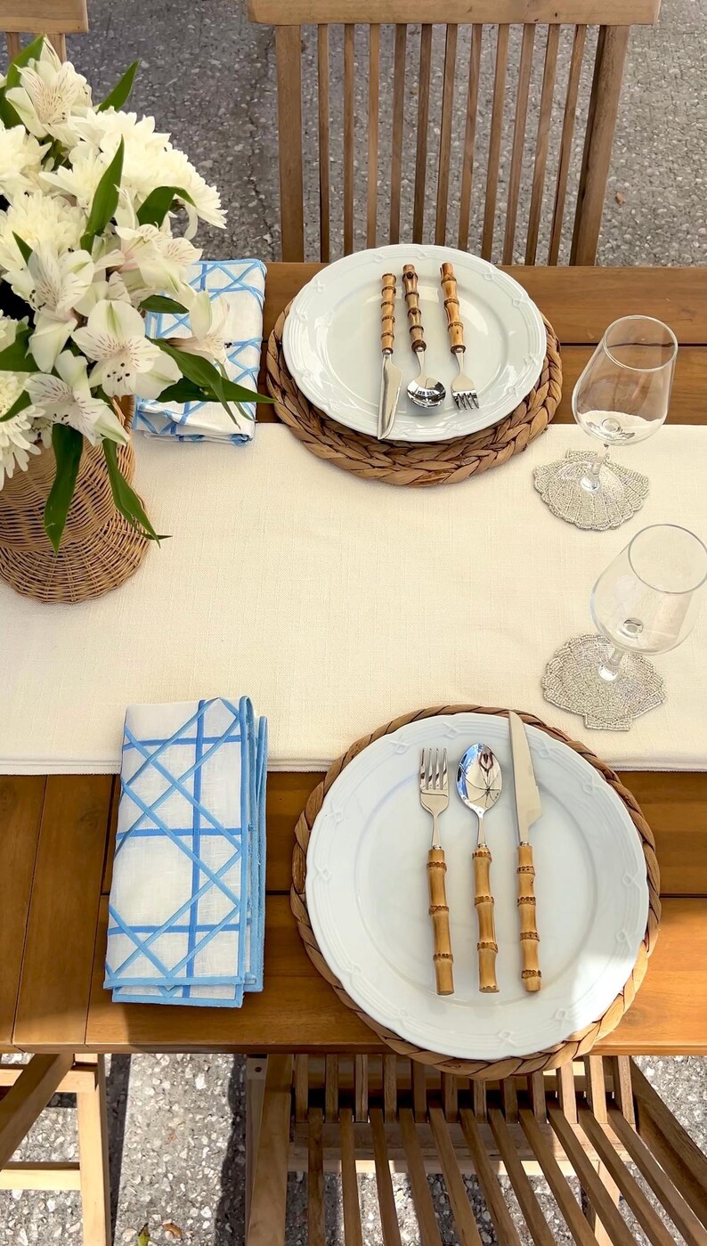 TheFloridaCollection Linen Dinner Napkin - Thumbnail 5