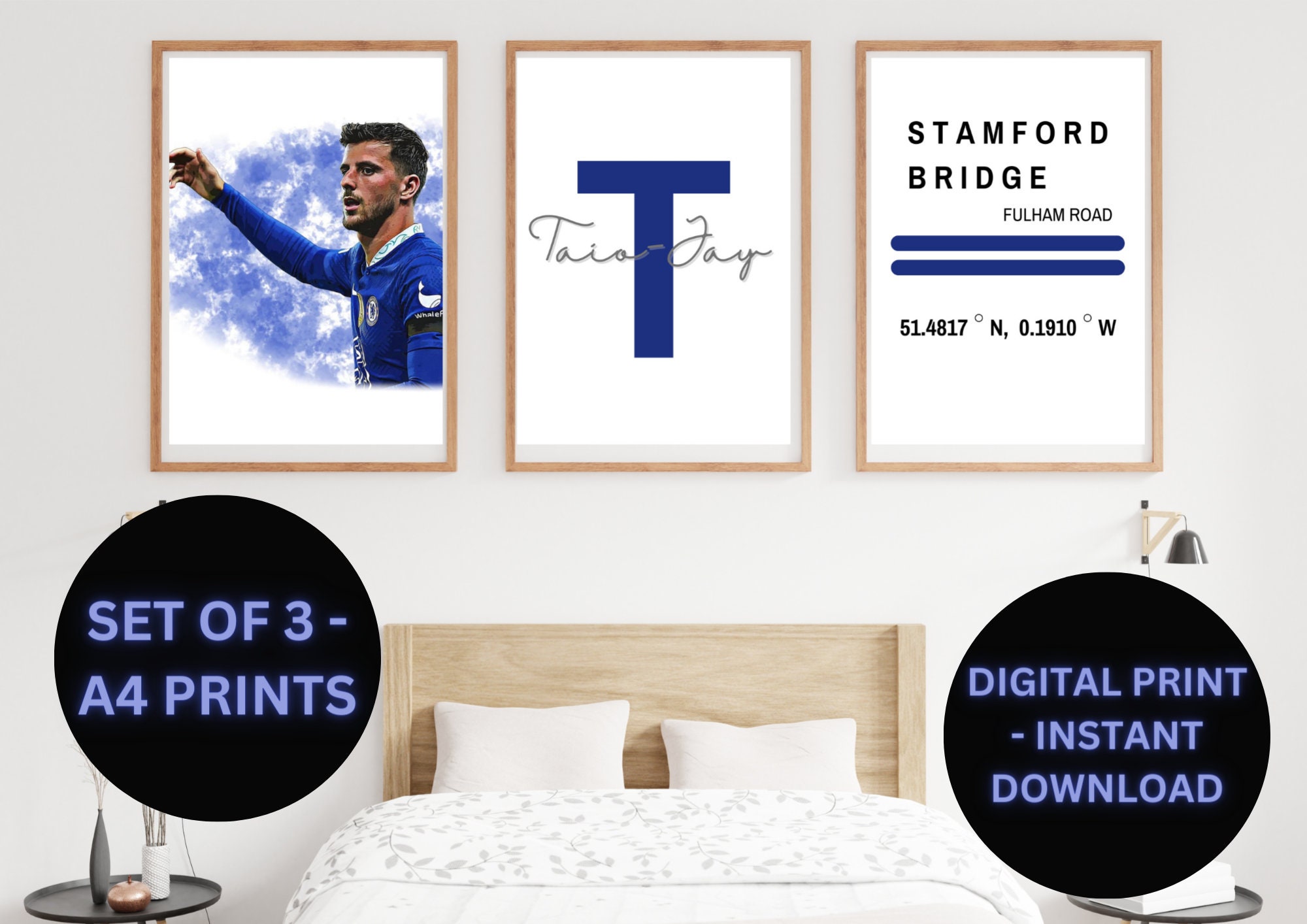 The Blues Football Bridge Poster - Trends Bedding