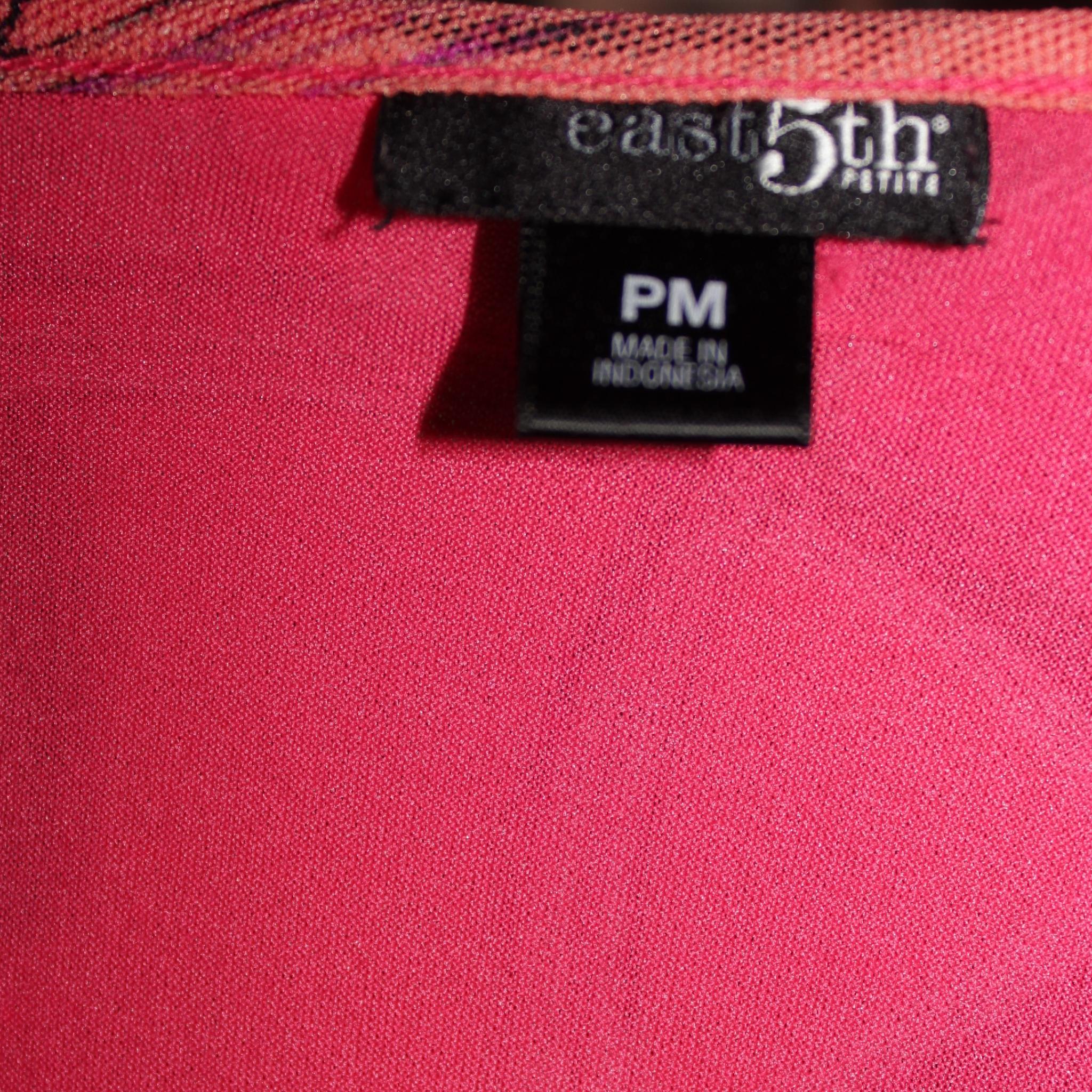 Chemisier Femme Taille M Corail East 5th - Broderie œillet, Manches Courtes, Occasion En Excellent état