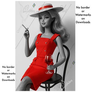Barbie Chambre Noire Wall Art Print – “Don’t Call Me Doll” – Qström Signature Series – Digital Download 8x12