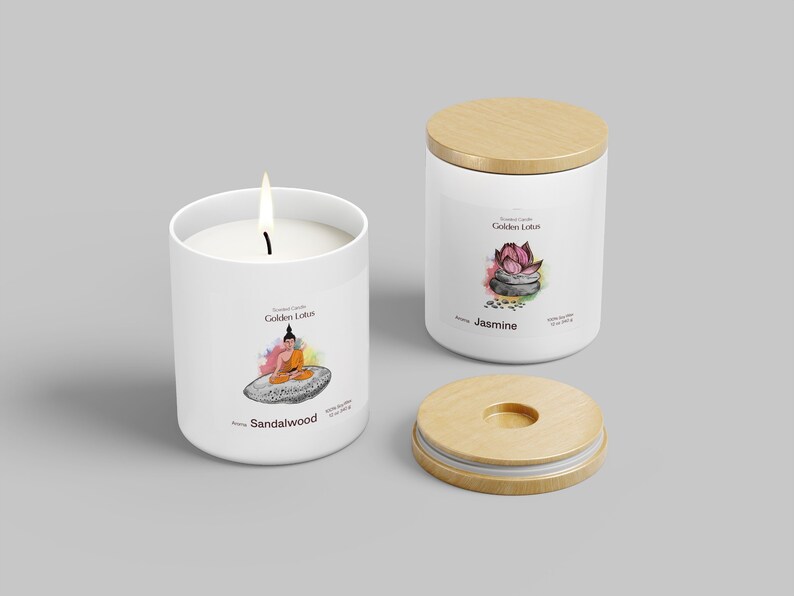 Meditation Candle Yoga Candle Soy Candle Relax and Clean Candle Science