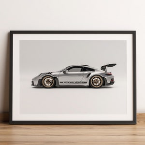 Porsche 911 (992) GT3 Poster Studio Millennium Jade - Etsy