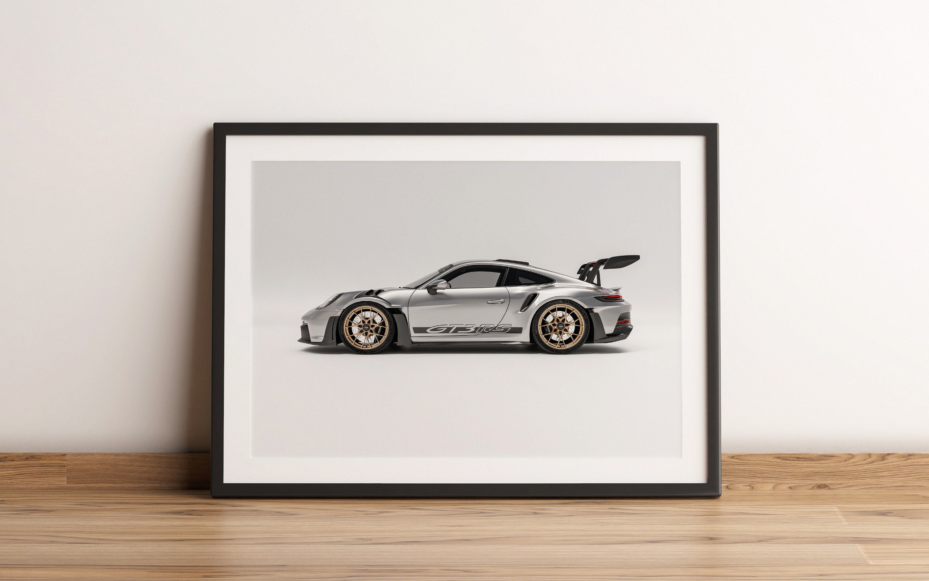Porsche 911 (992) GT3 RS Poster Print / Studio Side View
