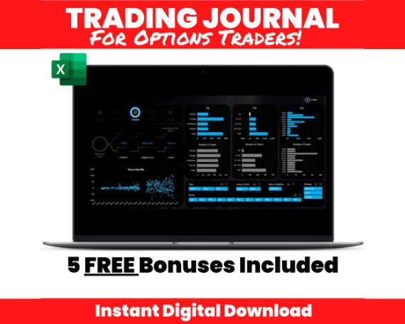 Option Trading Journal Excel Template Download for Stock - Etsy