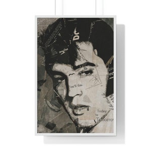 Collage Art Print, Elvis, FRAMED