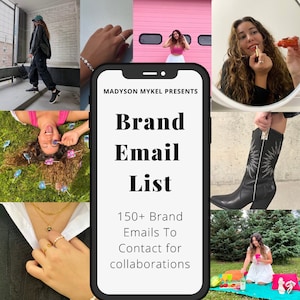 Influencer Brand Email List | Content Creator Pr Emails | Instagram Influencer Brand List | Fashion Blogger Work With Brands on Instagram