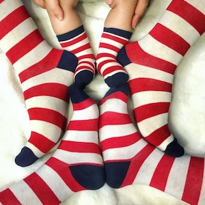 PARTNER LOOK FAMILY SOCKS, Mama Tata Dziecko Skarpetki, Ojciec Dziecko Skarpetki, Prezent dla Noworodka, Pomysł na Prezent z okazji Narodzin, Prezent Na Chrzest