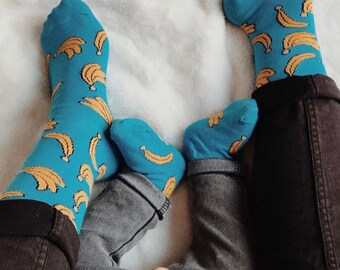 MAMA BABY FAMILY SOCKS, Chaussettes familiales mère père enfants, ensemble de cadeaux pour bébé tenue familiale, cadeau de grossesse, nous serons parents