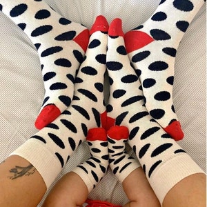 FAMILY SOCKS, FAMILY SOCKS, Dad Daughter Socks Partner Look, Mom Baby Socks, Mother Father Child Socks Gift Set Valentine&#39;s Day