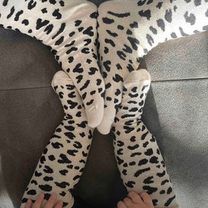 SKARPETKI RODZINNE LEOPARD, PARTNER LOOK mama skarpetki dziecięce z wzorem lamparta, prezent dla noworodka, baby shower baby shower pomysł na prezent na chrzest