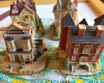 【極美品】LIBERTY FALLS COLLECTION　ミニチュア建物セット Liberty Falls Collection Frontier Town Buildings, Miniature