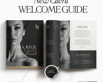 Coach New Client Welcome Packet Canva Template Onboarding Guide Luxury Collection