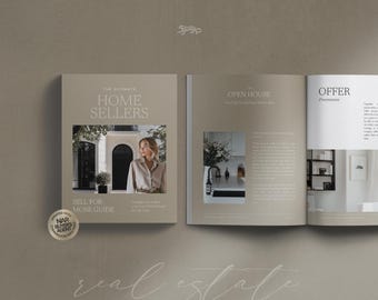 Luxury Home Seller Guide: Real Estate Agent Marketing (Canva Template)
