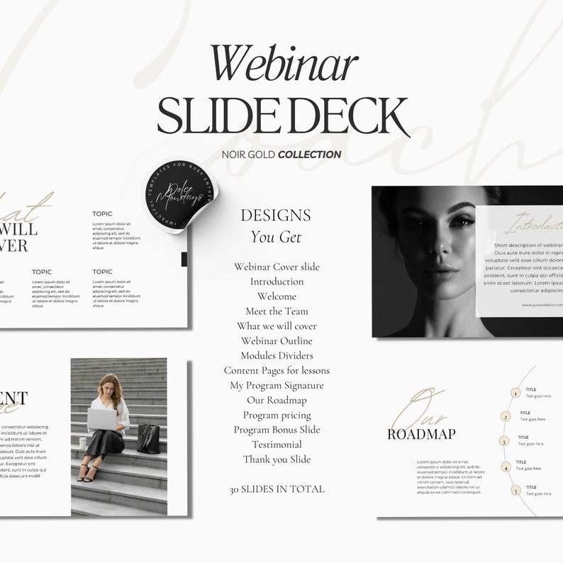 Coach inar Slide Deck Presentation Canva Template Course Creator