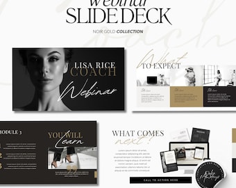 Coach Webinar Slide Deck Presentation Canva Template Course Creator Online Presentation Luxury Collection