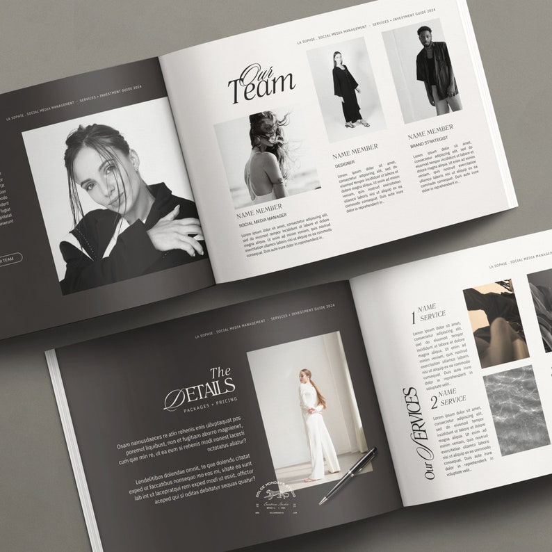 Services and Pricing Guide Template, Client Brochure Template ...