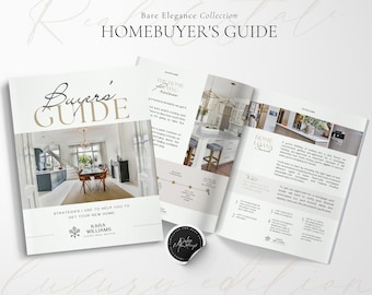 Luxury Real Estate Home Buyer's Guide: Realtor Canva Template (Digital Download)