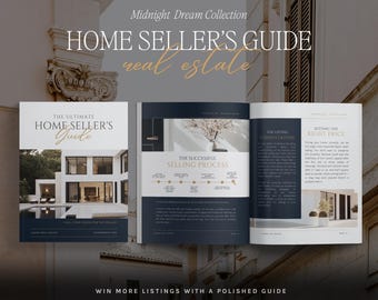 Luxury Home Seller Guide: Real Estate Agent Marketing (Canva Template)