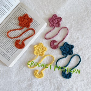 Crochet PATTERN - Star and Moon Bookmark - Easy with Detailed Photos (US Terms, English Only)