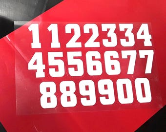 Set of 20-  2"  Numbers- HTV- Iron on
