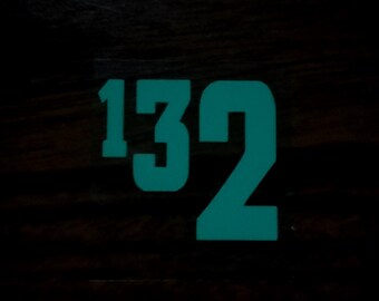 GLOW in the DARK Custom Number- HTV- Iron on