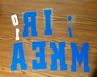 6" Single Letter HTV- Iron on- ANY- Your Choice