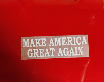 MAGA Iron-On Transfer – Patriotic Slogan