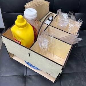 Picnic Caddy - Laser Cut File - Svg Files &  LightBurn 1/4&quot; Plywood