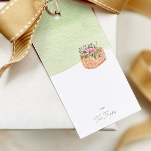 custom gift tags personalized gift tags family gift tags printed gift tags custom tags watercolor gift tags birthday gift tag - set of 6