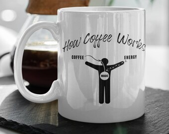 Funny Coffee Mug, Coffee Is Magic Fun Coffee Cup, Coffee Lover Mug, Fun Coffee Gift, Nerd Coffee Mug