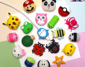 Cute Animal and Cartoon Cable Protector Bite USB Saver