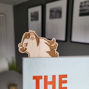 SLAY Wooden Bookmark Personalised Capybara Side Eye Engraved Book Lover Literary Gift Bookish Birthday image 2