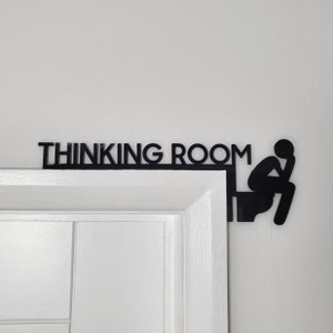 Toilet Door Sign Door Topper Loo Sign | Thinking Room